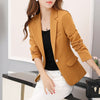 New Autumn Female blazer Jackets short blasers mujer women's slim long-sleeve woman suits coat work tops