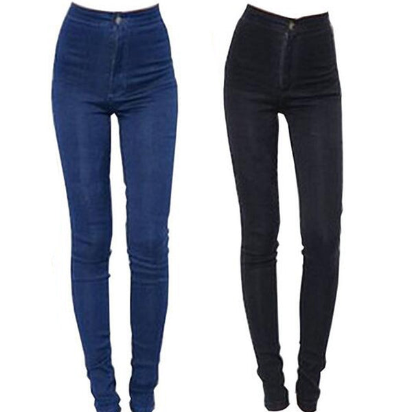 2022 Jeans Women Pencil Pants High Waist Jeans Sexy Slim Elastic Skinny Pants Trousers Fit Lady Jeans Plus Size