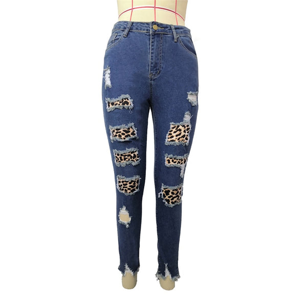 2022 Autumn Jeans Women High Skinny Patchwork Jeans Lady Slim Fit Pencil Pants Sexy Skinny Denim Jeans