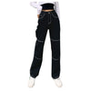 2022 Women's Stitching High Waist Loose Jeans With Pockets Straight Trousers Casual All-match Jeans Штаны Fast Shipping