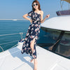 2022 summer Bohemian long skirt one shoulder seaside resort sanya beach skirt dress in Bali