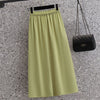 2023 Summer Korean Women's Blazers Midi Skirts Two Piece Set Office Lady Casual Solid Shorts Suit Jacket Skirt Outfits