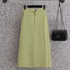 2023 Summer Korean Women's Blazers Midi Skirts Two Piece Set Office Lady Casual Solid Shorts Suit Jacket Skirt Outfits