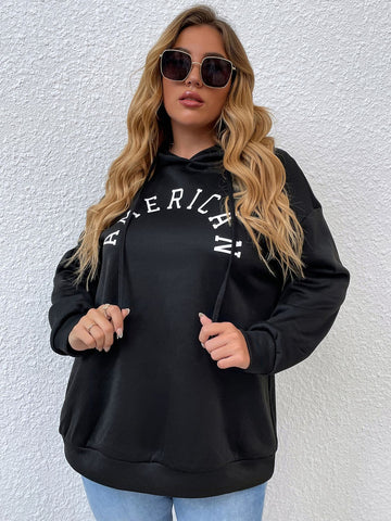 4xl Plus Size Hooded Sweatshirts for Women Ladies Autumn Winter 2023 Large Size Hoodie Oversize Loose Black Pullovers Casual Top