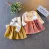 Baby Girl clothes spring plaid long sleeve dresses for newborn babies clothing infant baby girls birthday party princess dress