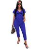 CM.YAYA summer Women overit letter v-neck tee top pencil jogger sweatpants suit two piece set sport matching set outfit