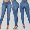 Elastic Slim Jeans Women 2022 Spring Sexy Girls Denim Pants Long Trouser Female High Waist Clothing Solid Zipper Woman