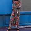 Elegant Autumn 3/4 Sleeve Boho Party Dress  Sexy V-Neck Tassel Long Dress Casual Vintage Printed Loose Women Beach Dress