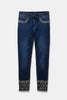 Exquisitely embroidered jeans in Spanish style