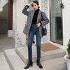 FINEWORDS Skinny Stretch High Waisted Jeans Women Push Up Casual Korean Jeans Streetwear Boot cut Jeans 2022 Autumn Pencil Pants