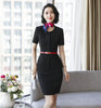 Female Skirt Suits for Women Business Suits Black Blazer and Jacket Sets Office Ladies Work Wear Clothes with Scarf