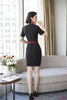 Female Skirt Suits for Women Business Suits Black Blazer and Jacket Sets Office Ladies Work Wear Clothes with Scarf