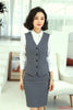 Formal Navy Blue Blazer Women Business Suits Work Wear Office Ladies 3 Pieces Skirt, Vest and Jacket Sets