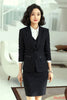 Formal Navy Blue Blazer Women Business Suits Work Wear Office Ladies 3 Pieces Skirt, Vest and Jacket Sets