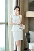 Formal Women Skirt Suits Ladies Busiess Suits Work Wear Clothes White Skirt and Jacket Sets Office Uniform Styles