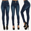 Goocheer   Woman Denim Pencil Pants Top Brand Stretch Jeans High Waist Pants Women High Waist Jeans