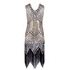 High Quality 2022 New Flapper Dress Great Gatsby Party Sequins V-Neck Women's Sexy Formal Mini Dresses