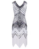 High Quality 2022 New Flapper Dress Great Gatsby Party Sequins V-Neck Women's Sexy Formal Mini Dresses