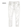 HIRIGIN Rare Transparent Jeans Waterproof PVC Plastic Jeans Trousers