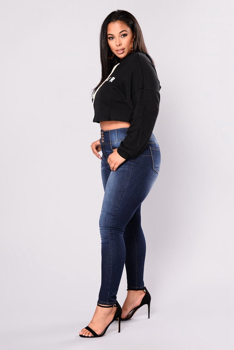 High Waist Calca Jeans Plus size 5XL Women Slim Long Jeans Fat Mom Sex |  GraceQueens - Fashion Studio