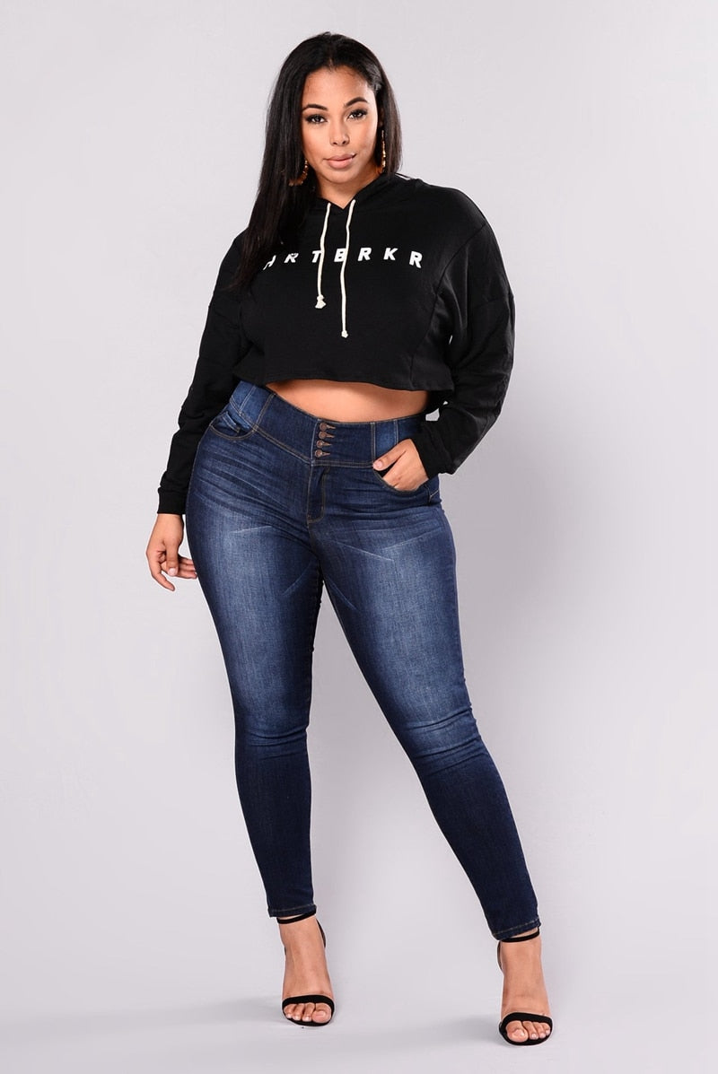 High Waist Calca Jeans Plus size 5XL Women Slim Long Jeans Fat Mom Sex |  GraceQueens - Fashion Studio