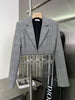 High-end Diamond Tassels Blazer Suit for Women 2022 Temperament Short Blazer and Pencil Skirt Chic High Street Blazer Suit