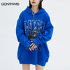 Hip Hop Sweatshirt Hoodie Doberman Dog Letter Print Pullover Hooded Streetwear 2023 Hip Hop Harajuku Casual Cotton Loose Hoodie