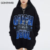 Hip Hop Sweatshirt Hoodie Doberman Dog Letter Print Pullover Hooded Streetwear 2023 Hip Hop Harajuku Casual Cotton Loose Hoodie