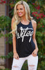 Hot 2022 Fashion Women Clothing T-shirts Brand T Shirt Womens Letter Printing Sleeveless Shirt Female Tops