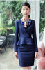 IZICFLY Spring Japanese Women Blazers For Office Wear With Skirt Suit Elegant Business 2 Piece OL Set