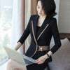 Interview Suits Office Attire Women Autumn Long Sleeve Skirt Korean Women Business Suit Ladies Office Uniform Designs DD2044