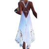 Sexy Backless Dress Women Club Party Sundress White Lace Elegant Lady Long Dress Summer Beach Boho Dress Plus Size 5XL