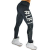 New Arrival Lift Squat Letter Print High Waist Women Leggings Pants Breathable Female Fitness Leggins Casual Trousers For Women