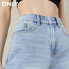 ONLY2022 summer loose straight leg slim and long high waist trendy jeans women | 120132530