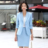 Office Work Skirt Suits for Women with Skirt Woman Business Blazer and Skirt Set 2 Piece Suit with Skirt and Jakcet