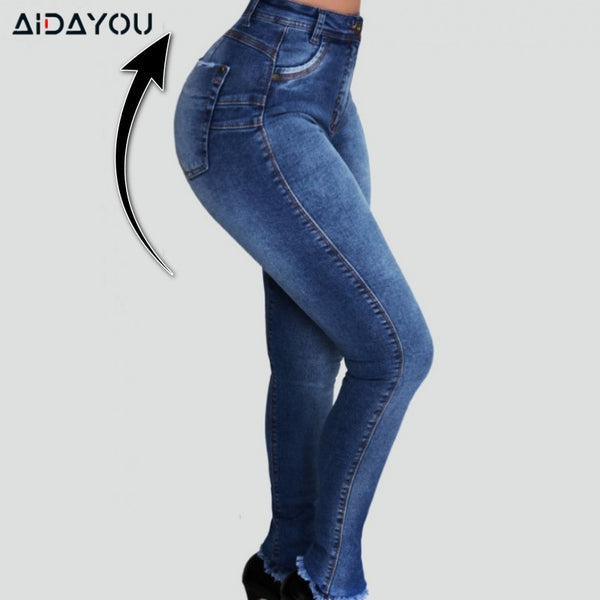 Push Up Jeans For Women Butt Lifting With Waist Band Elastic Material Denim Pants Columbia Jean ouc302