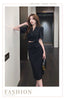 Women's 2 Two Piece Bow Tie Cropped Jacket Coat Midi Skirt Suit Womens Summer Autumn Blazer Set Outfits Knee Length Skirt Suite