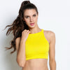 Sexy Crop Top Women Tank Tops Summer Beach Cropped T-Shirts Sleeveless O Neck Halter Solid Women's Crop Tops Cropped T shir