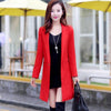 Spring Autumn Women's Blazers Jacket 2022 Korean Slim Elegant Casual Fashion Long Suit Blazer Female Tops Orange White Black Red