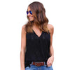 Summer 2022 New Fashion Women Pullover Solid Sleeveless Strappy Casual Loose Tank Tops For Women Black White vetement femme*129