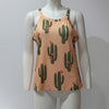 Summer 2022 Women Lady Camis Tops Cactus Pattern Printed Sleeveless Casual Tank Top Vest Female Camis Camisole Tee Lady Clothing