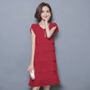 Summer Dress Women Plus Size 5XL New 2022 Loose Chiffon Cascading Ruffle Red Dresses Causal Ladies Elegant Party Cocktail Short