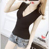 Tank Top vetement fem 11 Colors Fashion Vest Casual Sleeveless Sexy V-Neck Women Summer Korean Knitted Cotton Womens Clothes