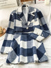 Temperament, casual suit, small girl, spring collocation, high blue and white, gentle skirt, two-piece suit