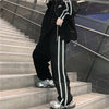 Two Piece Outfits for Womens 2023 Trends Harajuku Clothing Ladies 2 Piece Joggers Sets with Reflective Stripe on Side