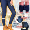 Woman Pants 2022 Women Girls Thermals Fleece Denim Leggings Warm Slim Stretch Trousers Pants Jeans Mujer Pantalones