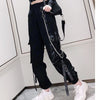 Women Elastic Waist Loose Streetwear Cargo Pants Female Ankle-length Jogging Sport Trousers Ladies Plus Szie Casual Pant