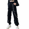 Women Elastic Waist Loose Streetwear Cargo Pants Female Ankle-length Jogging Sport Trousers Ladies Plus Szie Casual Pant