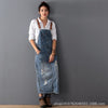 Women  Loose Maxi Denim Dress S-5XL Suspenders Strap Ladies Ripped Bib Blue Dresses Plus Size 2022 Holes Jean Dress