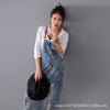 Women  Loose Maxi Denim Dress S-5XL Suspenders Strap Ladies Ripped Bib Blue Dresses Plus Size 2022 Holes Jean Dress